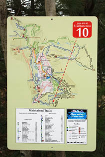 cross country trailside ski map
